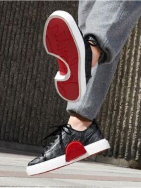 Christian Louboutin Astroloubi Flat Sneakers Black & Red